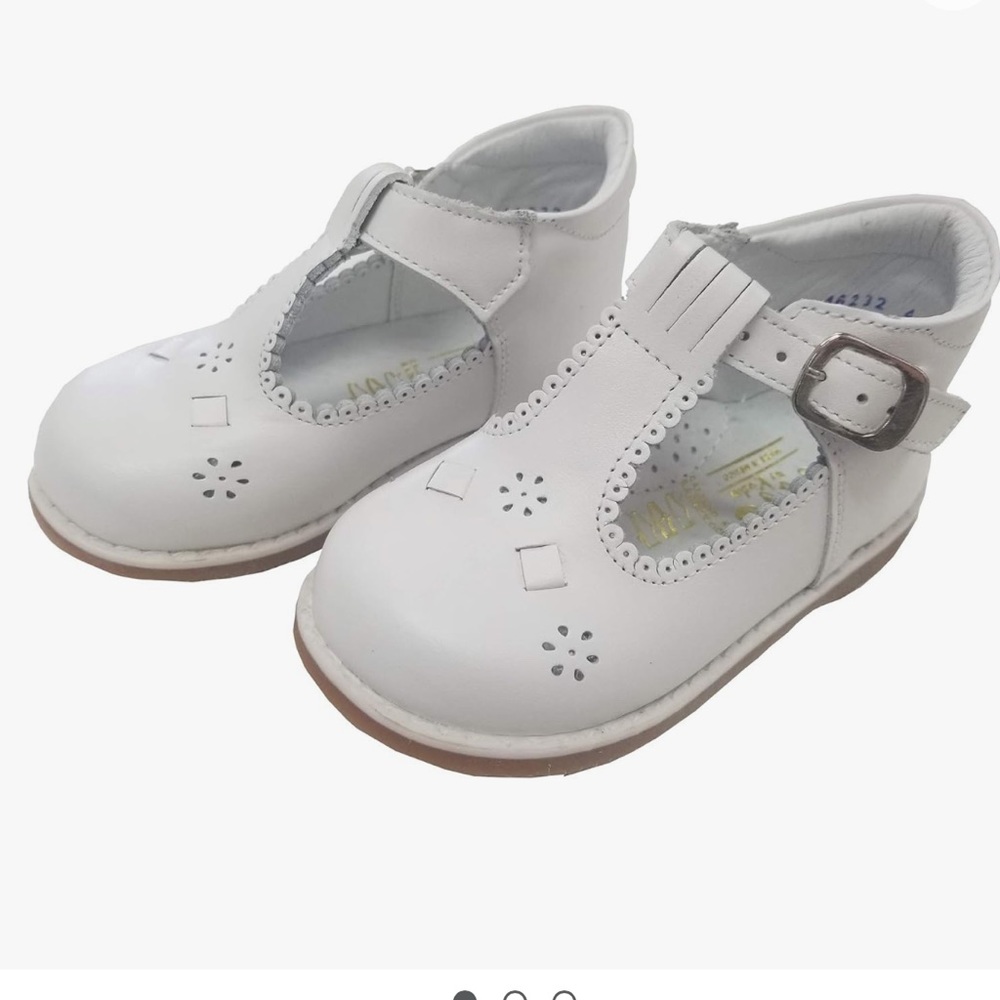 Angels Garment White Shoe Size 6.5 Toddler Girl T Strap